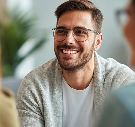 man smiling